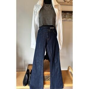 Zara Dark Blue Flare Jeans